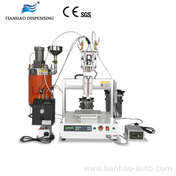 epoxy resin adhesive glue dynamic mixing dispensing machine with heating and cleaning function